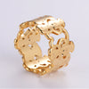 Vintage Style Bear Stainless Steel Plating 18k Gold Plated Rose Gold Plated Rings