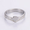 Casual Heart Shape Stainless Steel Plating 18k Gold Plated Rose Gold Plated Rings