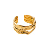 Wholesale Jewelry Modern Style Simple Style Snake 304 Stainless Steel Rings