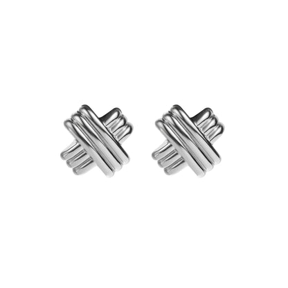 1 Pair Modern Style Simple Style Solid Color Stainless Steel Ear Studs