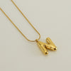 Casual Classic Style Letter Stainless Steel Polishing Plating 18k Gold Plated Pendant Necklace