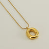 Casual Classic Style Letter Stainless Steel Polishing Plating 18k Gold Plated Pendant Necklace