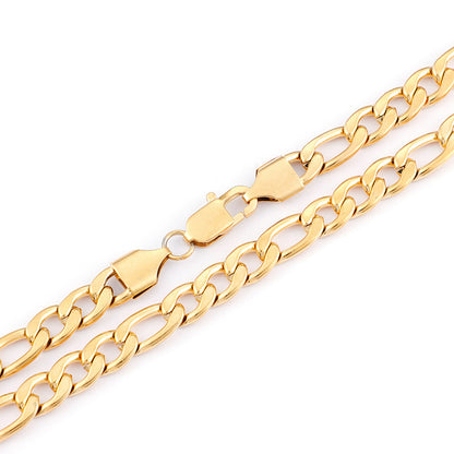 Hip-Hop Retro Geometric Solid Color Titanium Steel Plating Chain 18K Gold Plated Unisex Necklace