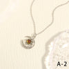 Simple Style Star Moon Copper Plating Inlay Zircon 18k Gold Plated Pendant Necklace