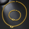 Vintage Style Eye Stainless Steel Plating Inlay Zircon 18k Gold Plated Jewelry Set