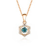 Simple Style Solid Color Sterling Silver Inlay Moissanite Zircon Pendant Necklace