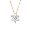 Simple Style Solid Color Sterling Silver Inlay Moissanite Zircon Pendant Necklace