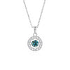 Simple Style Solid Color Sterling Silver Inlay Moissanite Zircon Pendant Necklace