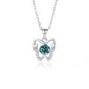 Simple Style Butterfly Sterling Silver Inlay Moissanite Zircon Pendant Necklace