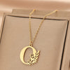 Wholesale Basic Classic Style Letter Stainless Steel Plating Pendant Necklace