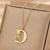 Wholesale Basic Classic Style Letter Stainless Steel Plating Pendant Necklace