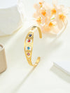 Classic Style Devil's Eye Stainless Steel Plating 18k Gold Plated Bangle