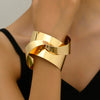 Punk Geometric Alloy Women's Bangle