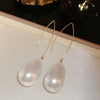 1 Pair Sweet Simple Style Heart Shape Inlay Imitation Pearl Rhinestones Pearl Drop Earrings