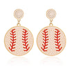 1 Pair Simple Style Classic Style Round Alloy Drop Earrings