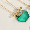 Vintage Style Simple Style Devil's Eye Copper Plating Inlay Zircon 14k Gold Plated Pendant Necklace