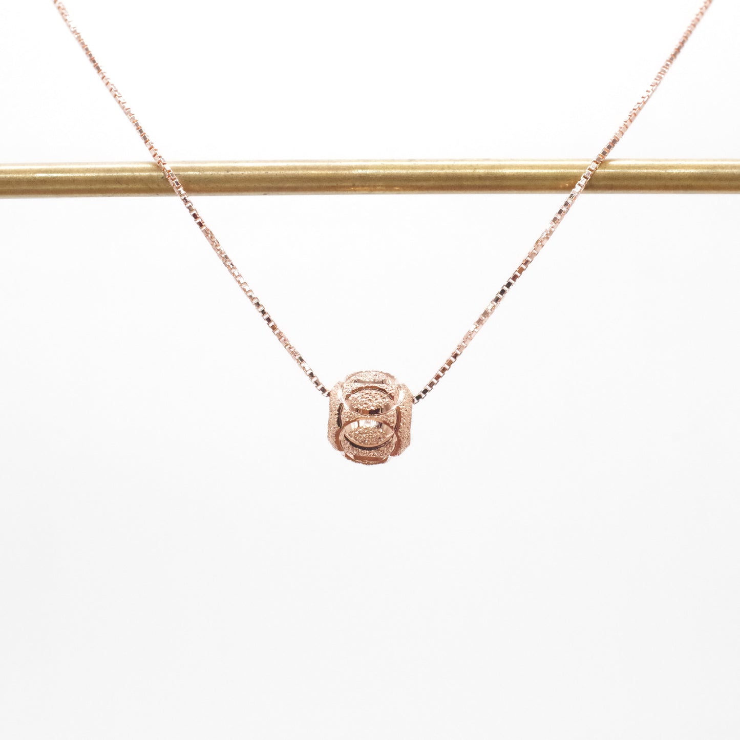 Simple Style Round Sterling Silver Plating Rose Gold Plated White Gold Plated Gold Plated Pendant Necklace