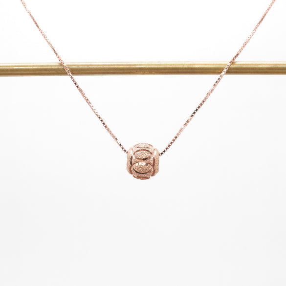 Simple Style Round Sterling Silver Plating Rose Gold Plated White Gold Plated Gold Plated Pendant Necklace
