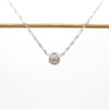 Simple Style Round Sterling Silver Plating Rose Gold Plated White Gold Plated Gold Plated Pendant Necklace