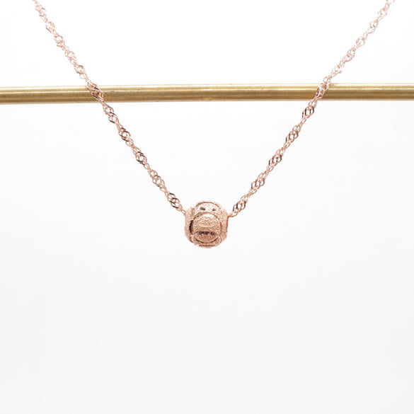 Simple Style Round Sterling Silver Plating Rose Gold Plated White Gold Plated Gold Plated Pendant Necklace