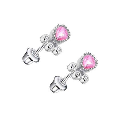 1 Pair Simple Style Cross Star Butterfly Plating Inlay Stainless Steel Zircon Ear Studs