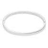 Casual Sweet Simple Style Round Stainless Steel Titanium Steel Plating Metal Button Rose Gold Plated Gold Plated Silver Plated Bangle