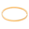 Casual Sweet Simple Style Round Stainless Steel Titanium Steel Plating Metal Button Rose Gold Plated Gold Plated Silver Plated Bangle