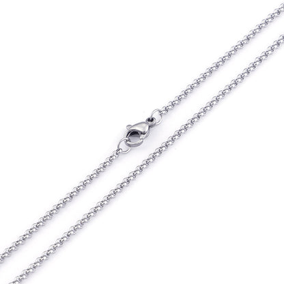 Wholesale Simple Style Geometric Titanium Steel Necklace