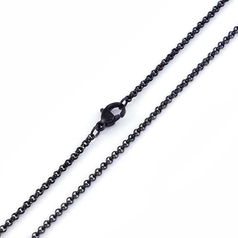 Wholesale Simple Style Geometric Titanium Steel Necklace