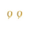 1 Pair Ig Style Simple Style Circle Plating Inlay Copper Zircon 18k Gold Plated Hoop Earrings