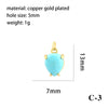 Simple Style Oval Water Droplets Heart Shape Stone Copper Plating Inlay Zircon 18k Gold Plated Charms