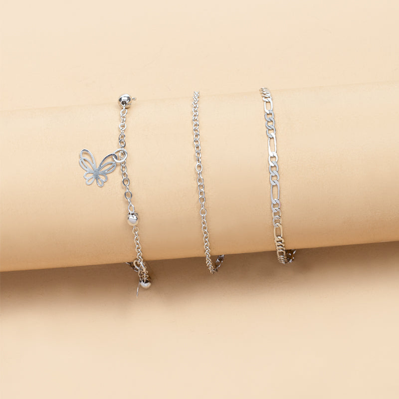 Simple Style Butterfly Alloy Women's Anklet