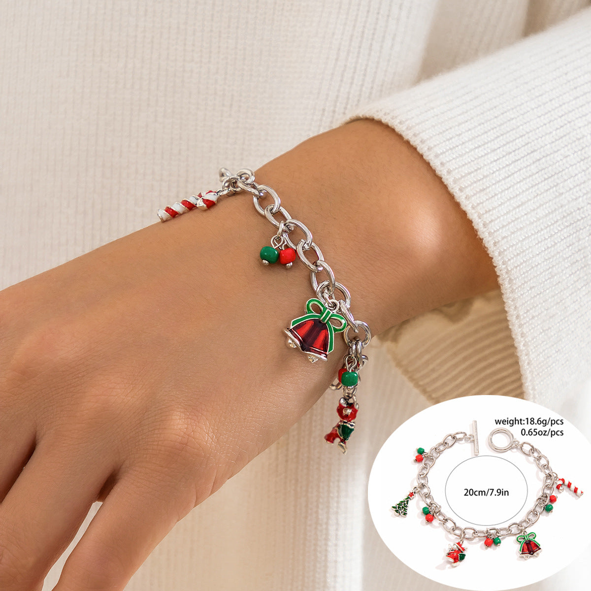 Cute Streetwear Letter Snowflake Soft Clay Christmas Women's Bracelets