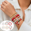 Cute Streetwear Letter Snowflake Soft Clay Christmas Women's Bracelets