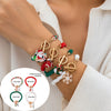 Cute Streetwear Letter Snowflake Soft Clay Christmas Women's Bracelets