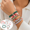 Cute Streetwear Letter Snowflake Soft Clay Christmas Women's Bracelets