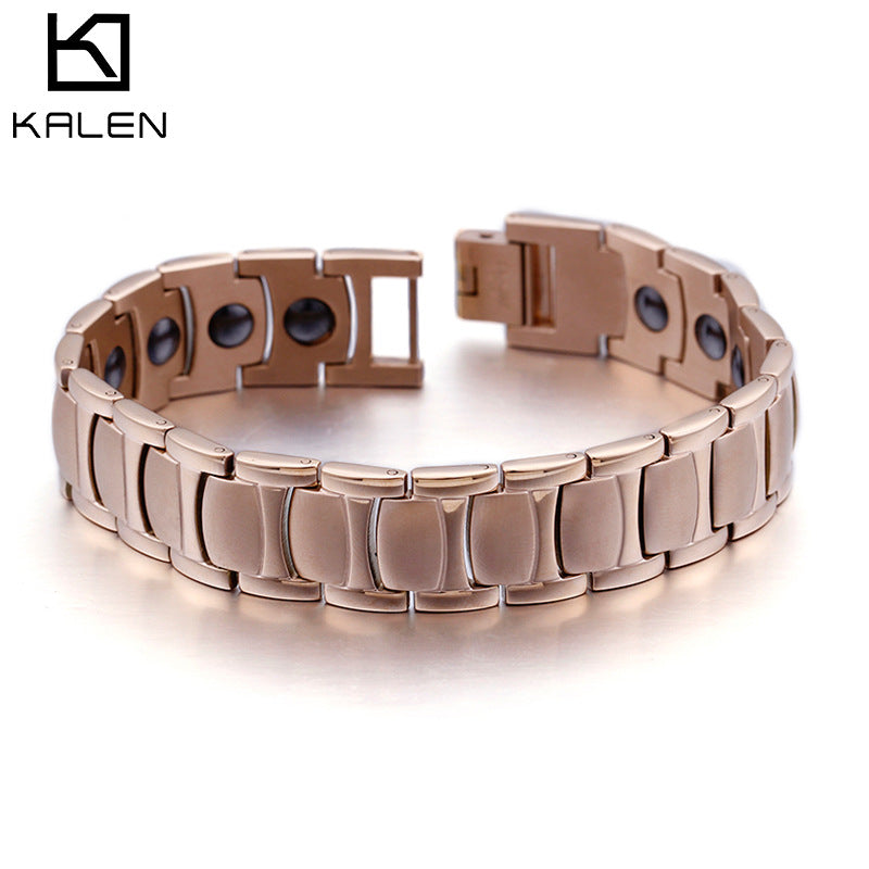 Korean Version Stainless Steel 18k Rose Gold Plated Bracelet Wholesale