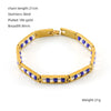 Fashion Geometric Stainless Steel Gold Plated Beads Bracelets