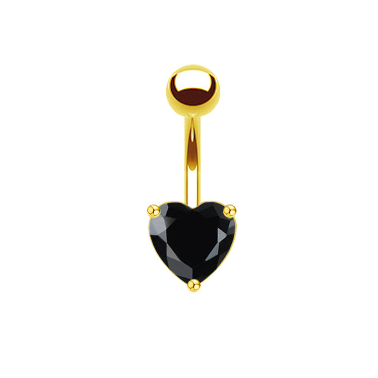 1 Piece Elegant Tropical Heart Shape Plating Inlay Stainless Steel Copper Zircon White Gold Plated Gold Plated Eyebrow Nails Ear Studs