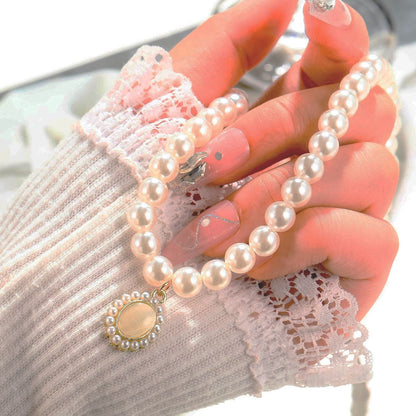 Sweet Water Droplets Imitation Pearl Alloy Beaded Plating Women's Pendant Necklace