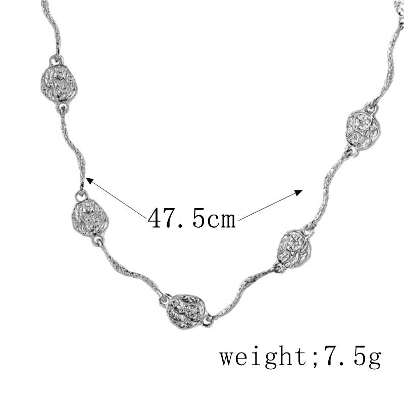 Elegant Lady Solid Color Sterling Silver Silver Plated Necklace