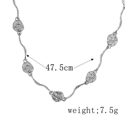 Elegant Lady Solid Color Sterling Silver Silver Plated Necklace