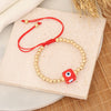 Bohemian Simple Style Geometric Devil's Eye Ccb Resin Beaded Women's Bracelets