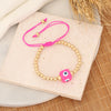 Bohemian Simple Style Geometric Devil's Eye Ccb Resin Beaded Women's Bracelets