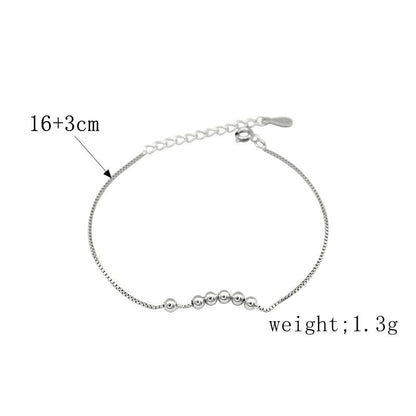 Simple Style Classic Style Solid Color Sterling Silver Plating Silver Plated Bracelets