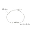 Simple Style Classic Style Solid Color Sterling Silver Plating Silver Plated Bracelets