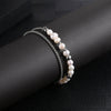 Simple Style Classic Style Solid Color Stainless Steel Irregular Bracelets