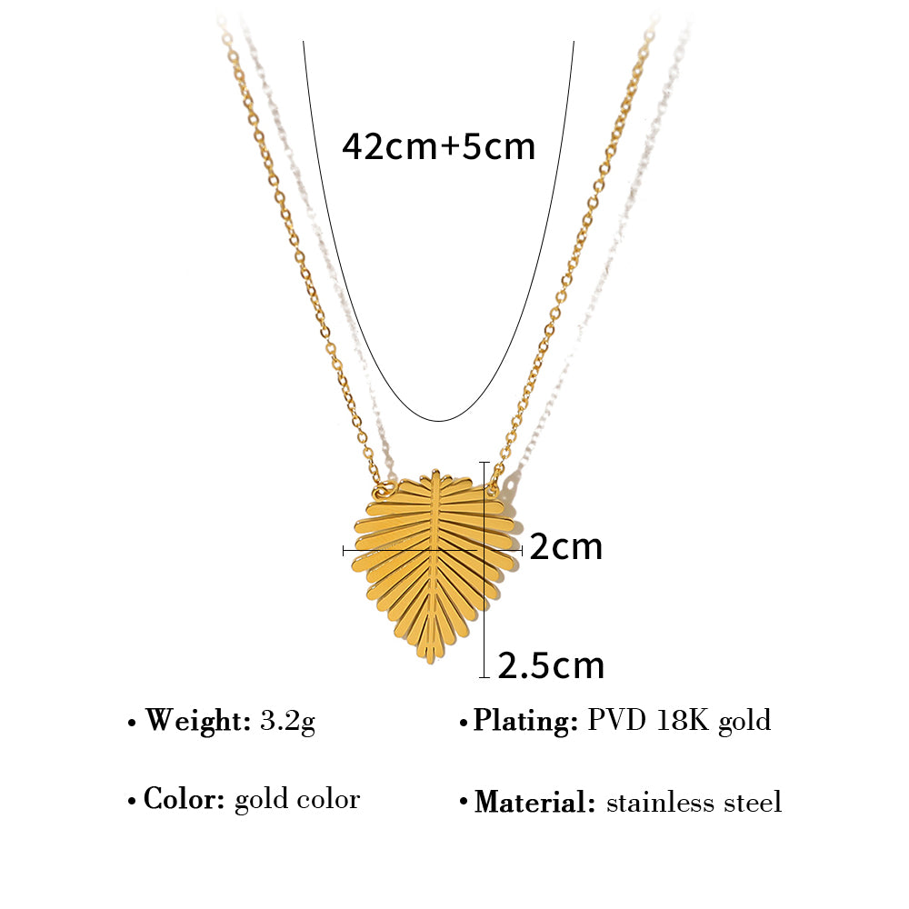 Ig Style Modern Style Geometric Stainless Steel Titanium Steel Plating 18k Gold Plated Pendant Necklace