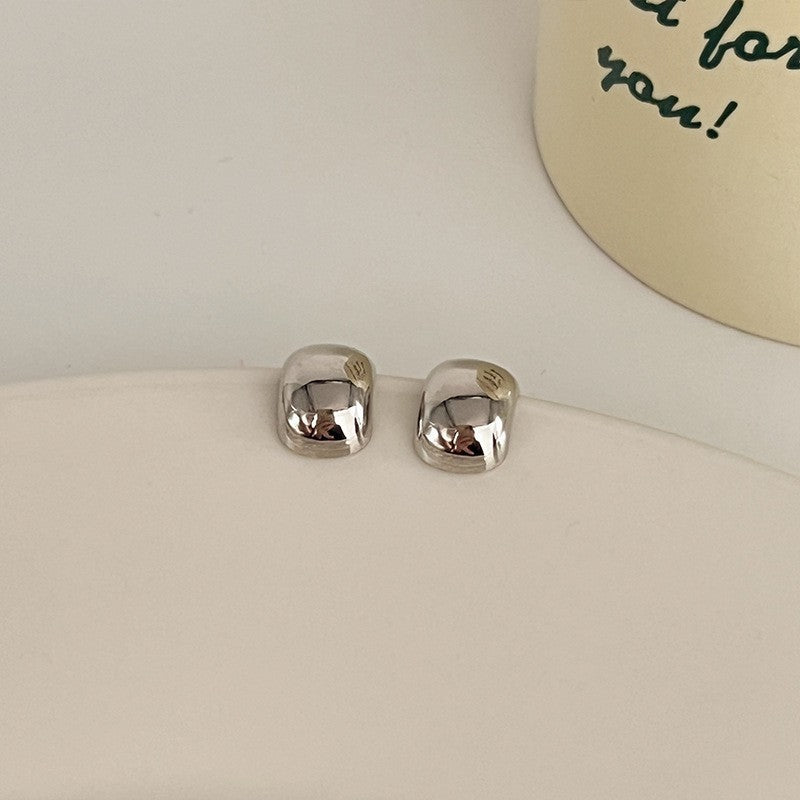 Wholesale Jewelry 1 Pair Simple Style Solid Color Mixed Materials Ear Studs