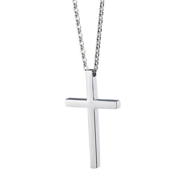 Wholesale Simple Style Classic Style Cross Stainless Steel Plating Gold Plated Pendant Necklace